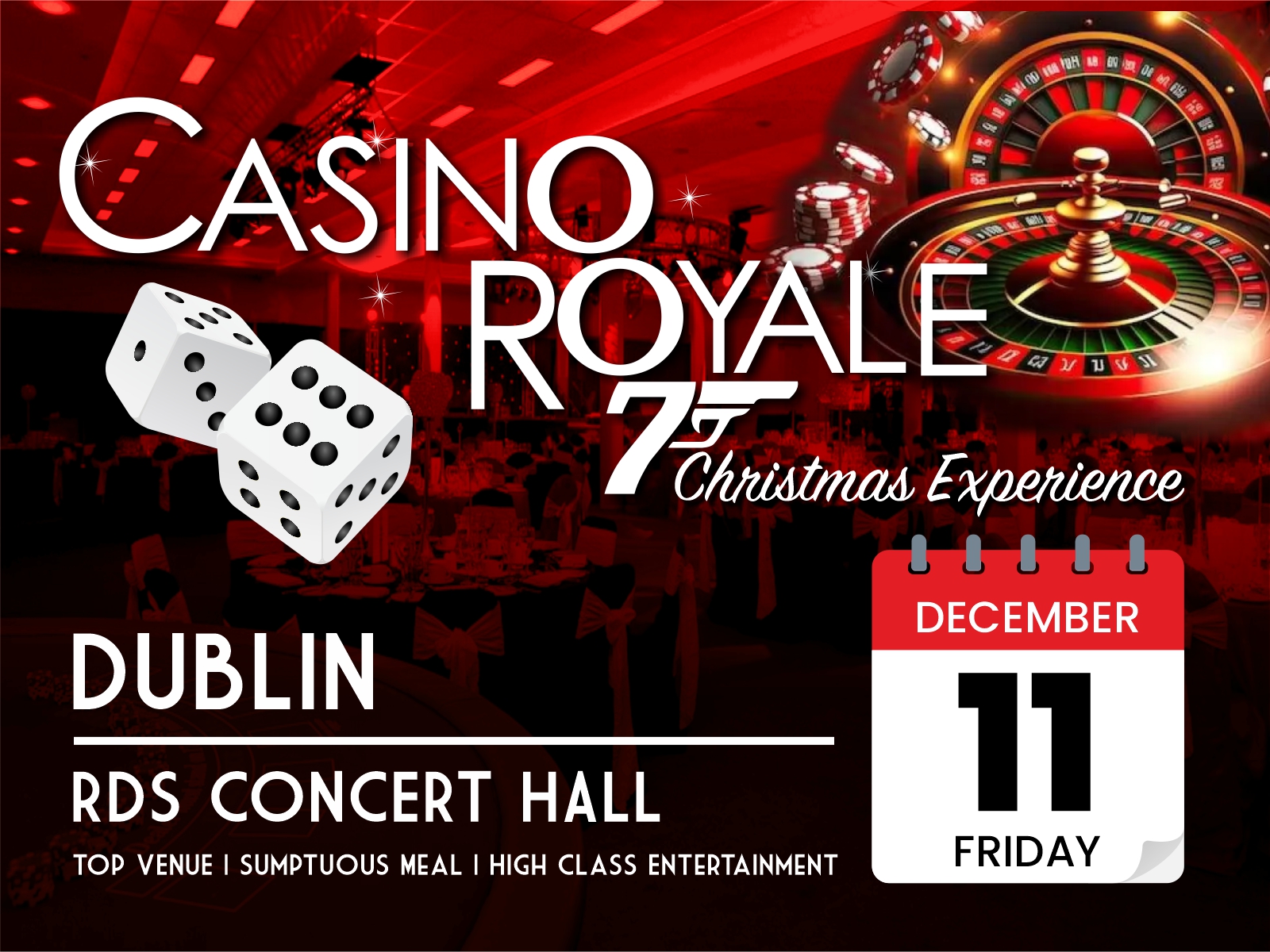 Casino Royale, Dublin, RDS Concert Hall, Friday 11 December